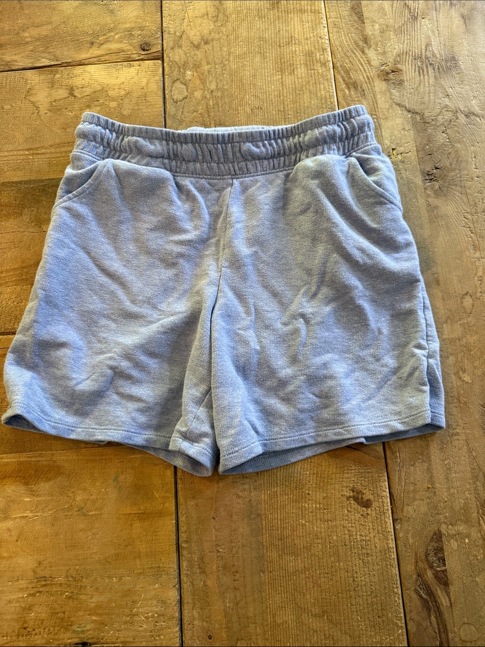 Cat & Jack Light Blue Terry Shorts with Elastic Waist